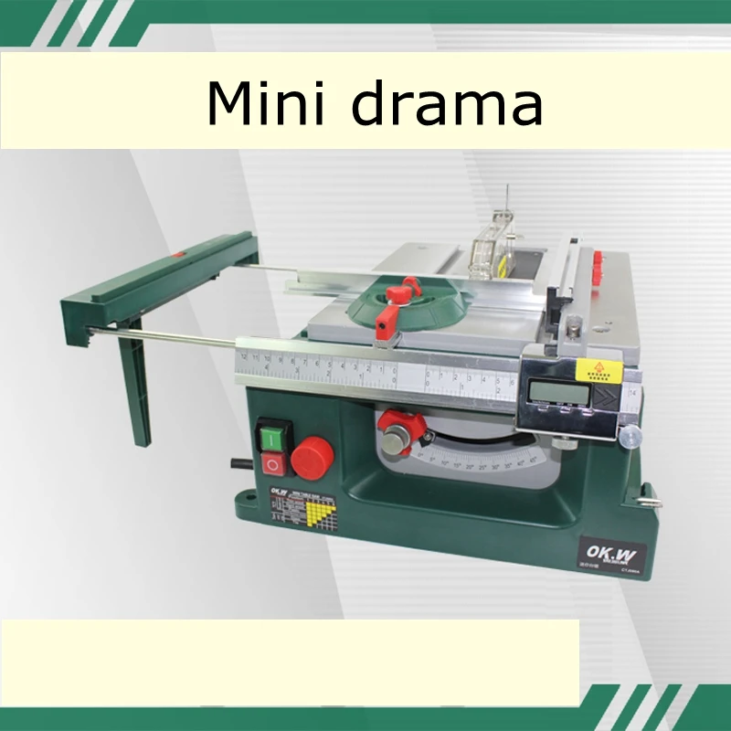 Multifunctional woodworking chainsaw household mini table saw DIY sliding table saw small cutting machine model saw