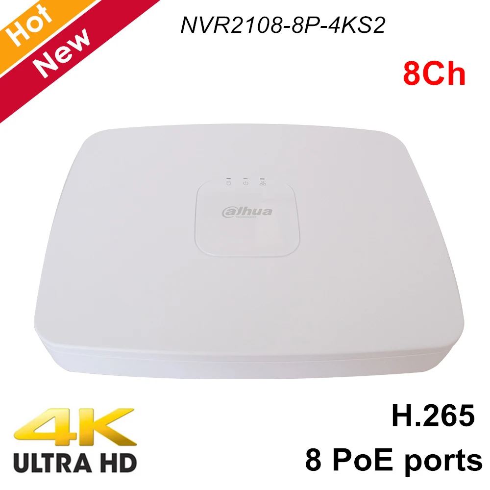Сетевой видеорегистратор Dahua 8-канальный Smart 1U 8 портов PoE 4K H.265 | Безопасность и