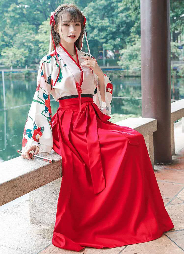 Китайская национальная Древний китайский костюм ханфу платье для танцев