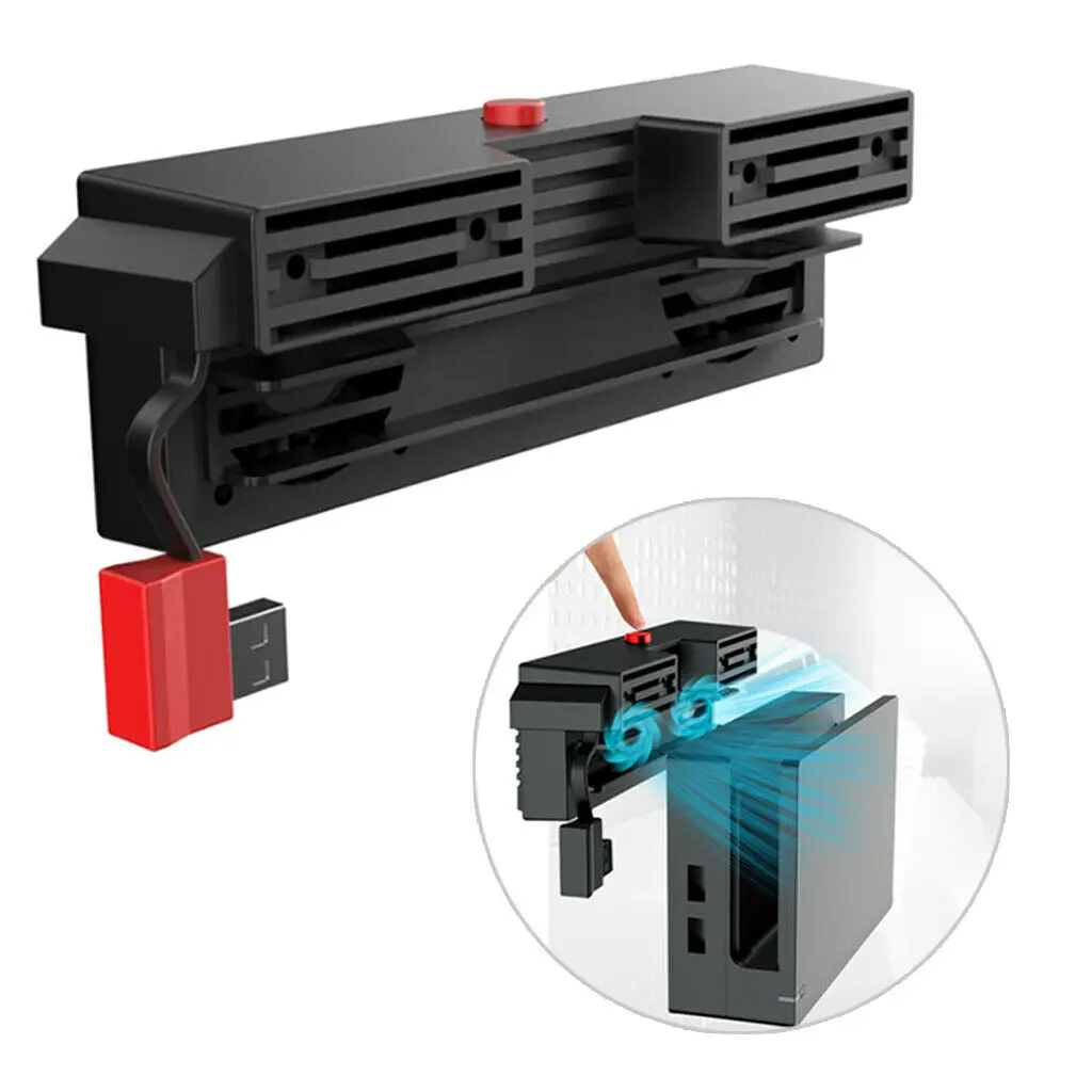 

Low Noise 5000RPM External Cooling Fan Support Dual Mode (Desktop/Host Mode) For Nintendo Switch Base Dock