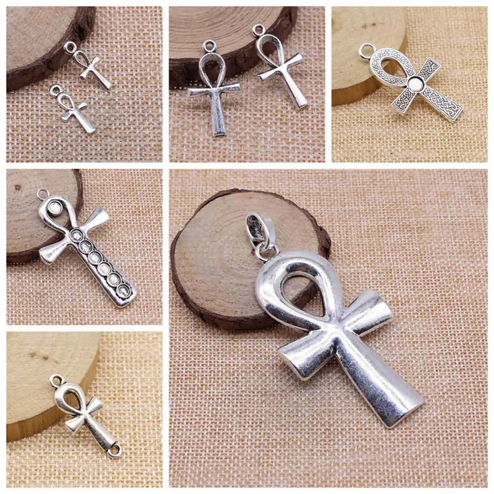 

Charms For Jewelry Making Kit Pendant Diy Jewelry Accessories Ankh Cross Charms