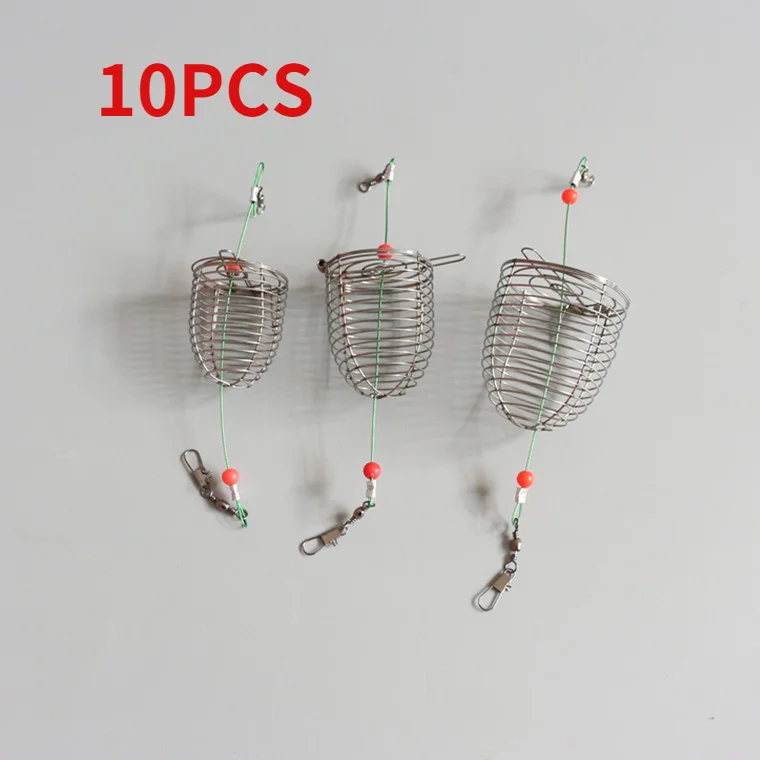

10 шт., прочная маленькая приманка для аквариума, кормушка для креветок из нержавеющей стали
