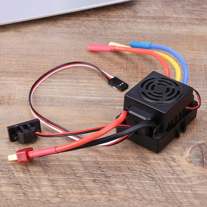 Водонепроницаемый 3650 3900Kv Rc бесщеточный двигатель 60A Esc для 1/10 Автомобиль Грузовик