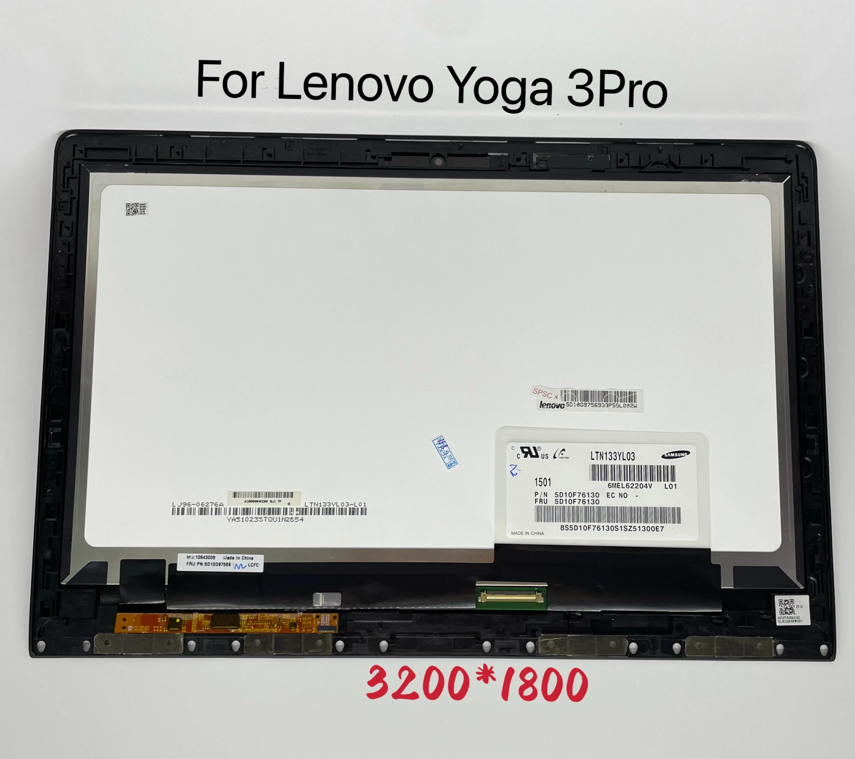 

For Lenovo Yoga 3 Pro Original New Full Lenovo Ideapad Yoga 3PRO 1370 80HE 13.3" Assembly LCD Display+ Touch Screen Digitizer