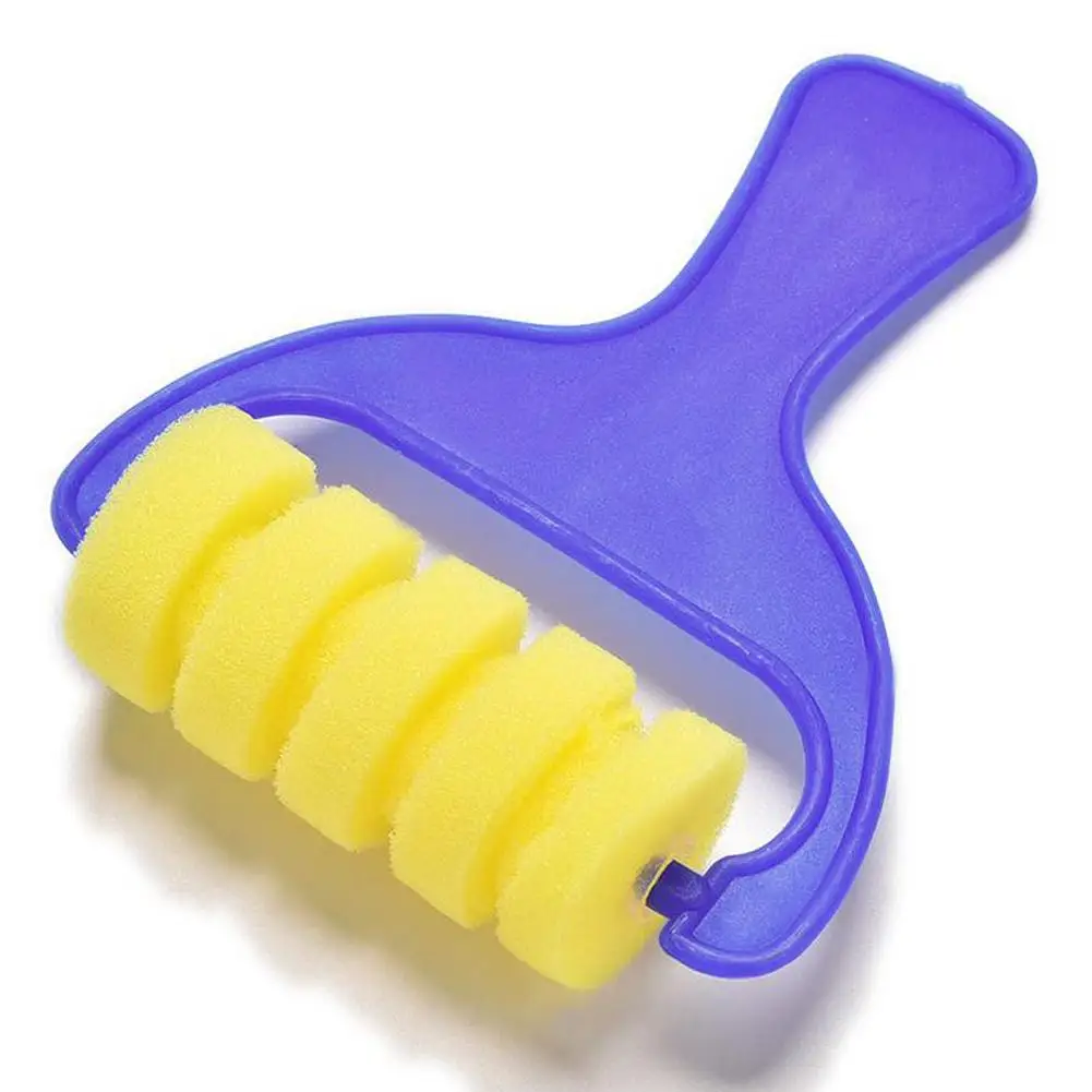 

4Pcs/set DIY Sponge Painting Brushes Children Plastic Handle Kids Painting Graffiti Toys Art Drawing Roller School Stationery