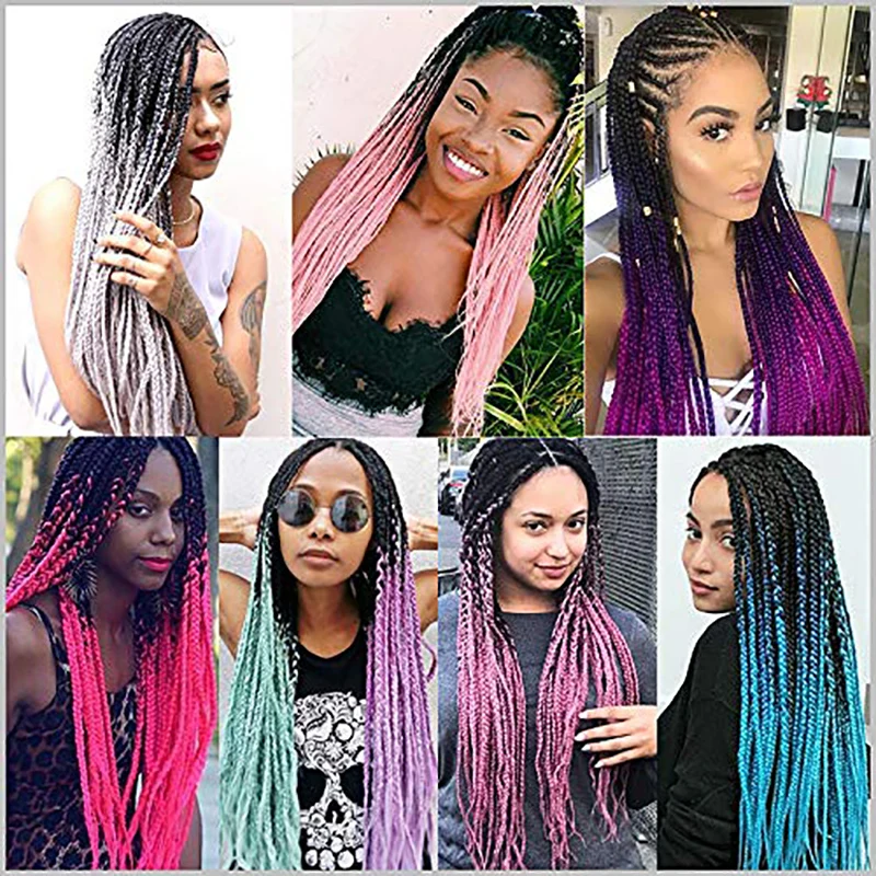 BUQI огромные синтетические накладные волосы на крючке Для женщин плетения