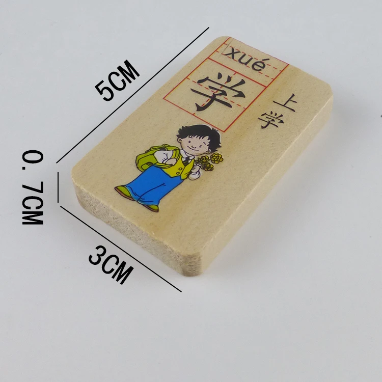 

100 Pcs / Set Libros Chinese Characters Wood Cards With Pinyin Used As Best Gift For Children Books Livros Book