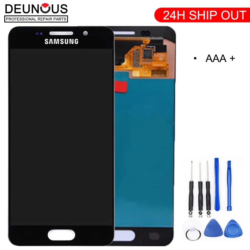 Оригинальный 4 7 ''Супер AMOLED для Samsung Galaxy A3 2016 A310 A310F A3100 ЖК дисплей с сенсорным