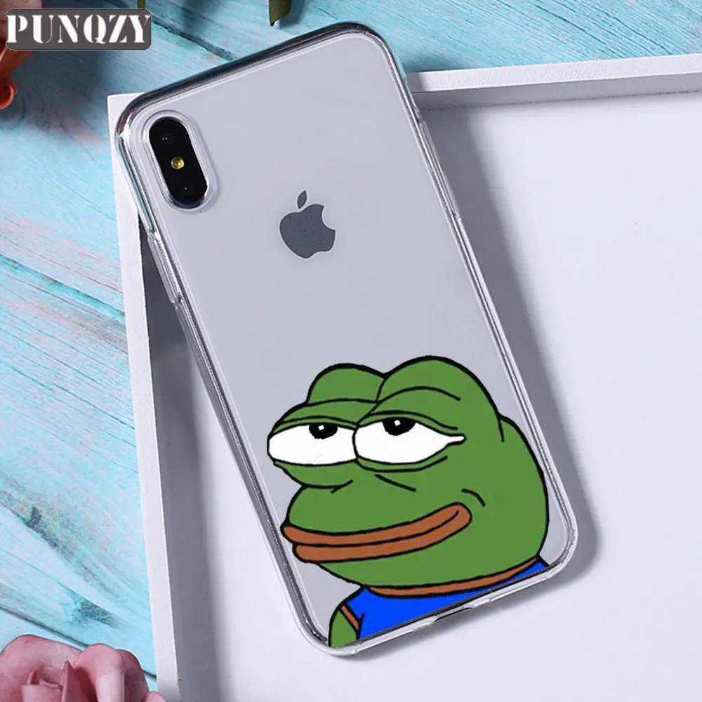 TPU A389 Забавный чехол для телефона Pepe The Frog Happy Cry fees Good Man для iPhone 11 pro max 6 6S 8 7 Plus 5 5S X XR XS MAX силиконовый чехол из ТПУ - Цвет: TPU A389