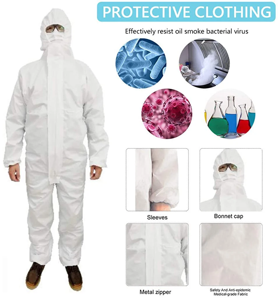 Костюм для защиты от вирусов одноразовая Защитная одежда антибактериальная