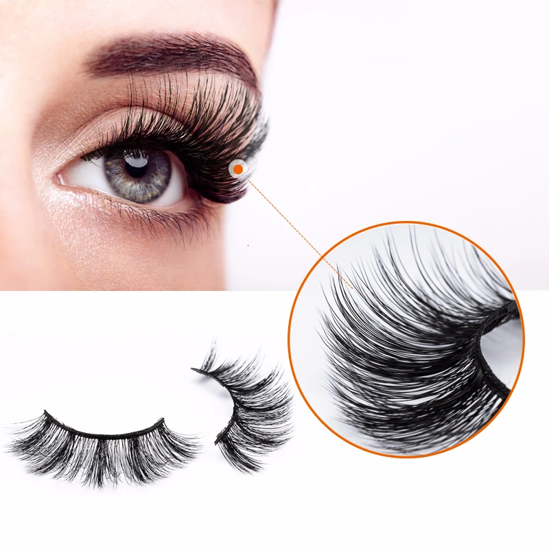 DORADOSUN Мягкие 3D Натуральные Искусственные норковые полные полосы мягкие ресницы 5
