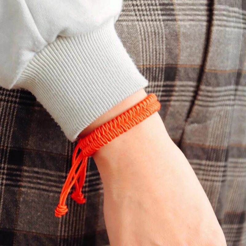 Китайский узел, красный браслет с нитями, ручная работа, плетеный, регулируемый, счастливый браслет, ювелирные изделия, женщины, девочки, амулет, аксессуары, подарок для друга.