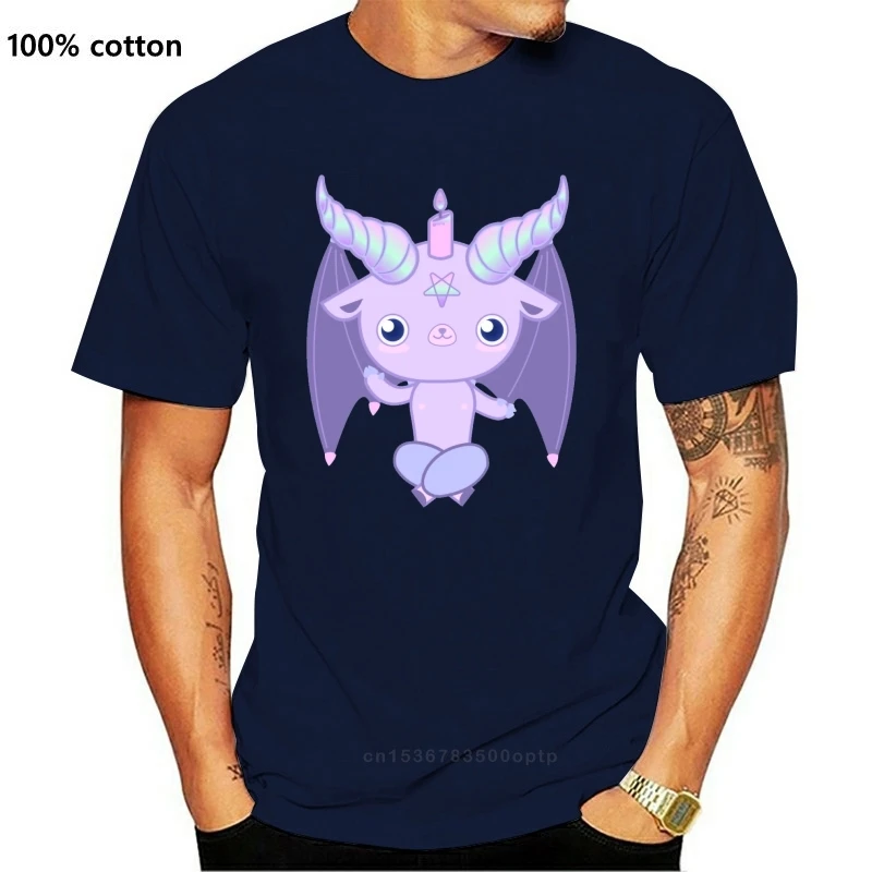 

Футболка baphomet женская с коротким рукавом, рубашка с принтом милого демона