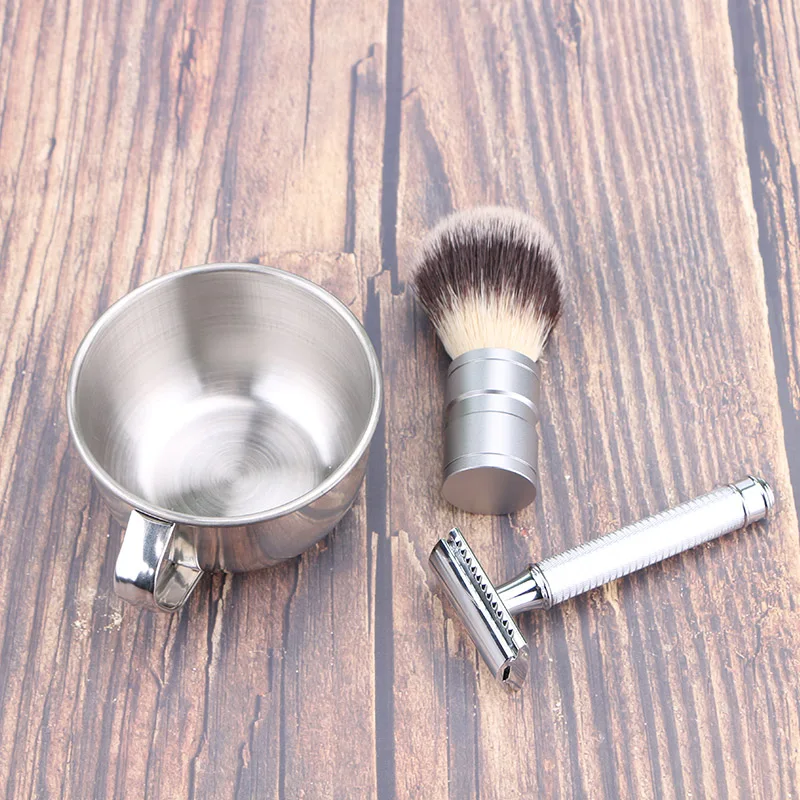 HAWARD синтетическая (нейлон) щетка для бритья волос Мужская Борода металлическая