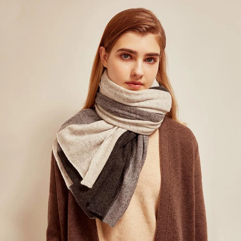 100 cashmere scarf High Quality Natural Fabric patchwork scarf Fashion Winter cashmere Shawl Scarfs christmas gifts for women