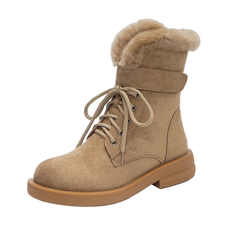 

Women Boots Winter Warm Snow Boots Women Faux Suede Ankle Boots For Female Winter Shoes Botas Mujer Plush Shoes Woman