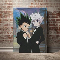 poster anime gon killua zoldyck hunter x hunter canvas painting wall art nature home decoration for living room and bedroom