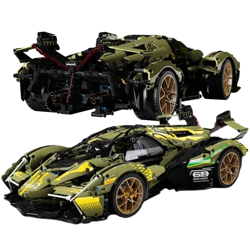 Высокотехнологичный создатель эксперт V12 концепция суперкар строительные блоки