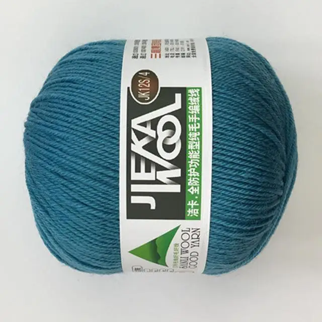 sea blue 500 г шерстяная пряжа монгольская мягкая кашемировая пряжа ручная вязка крючком пряжа для шарфа детская вязаная пряжа лучшего качества AQ312 - Цвет: sea blue