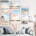 Природный пейзаж, холст, живопись, искусство и принты, облако, фотография, скандинавские настенные картины для украшения гостиной