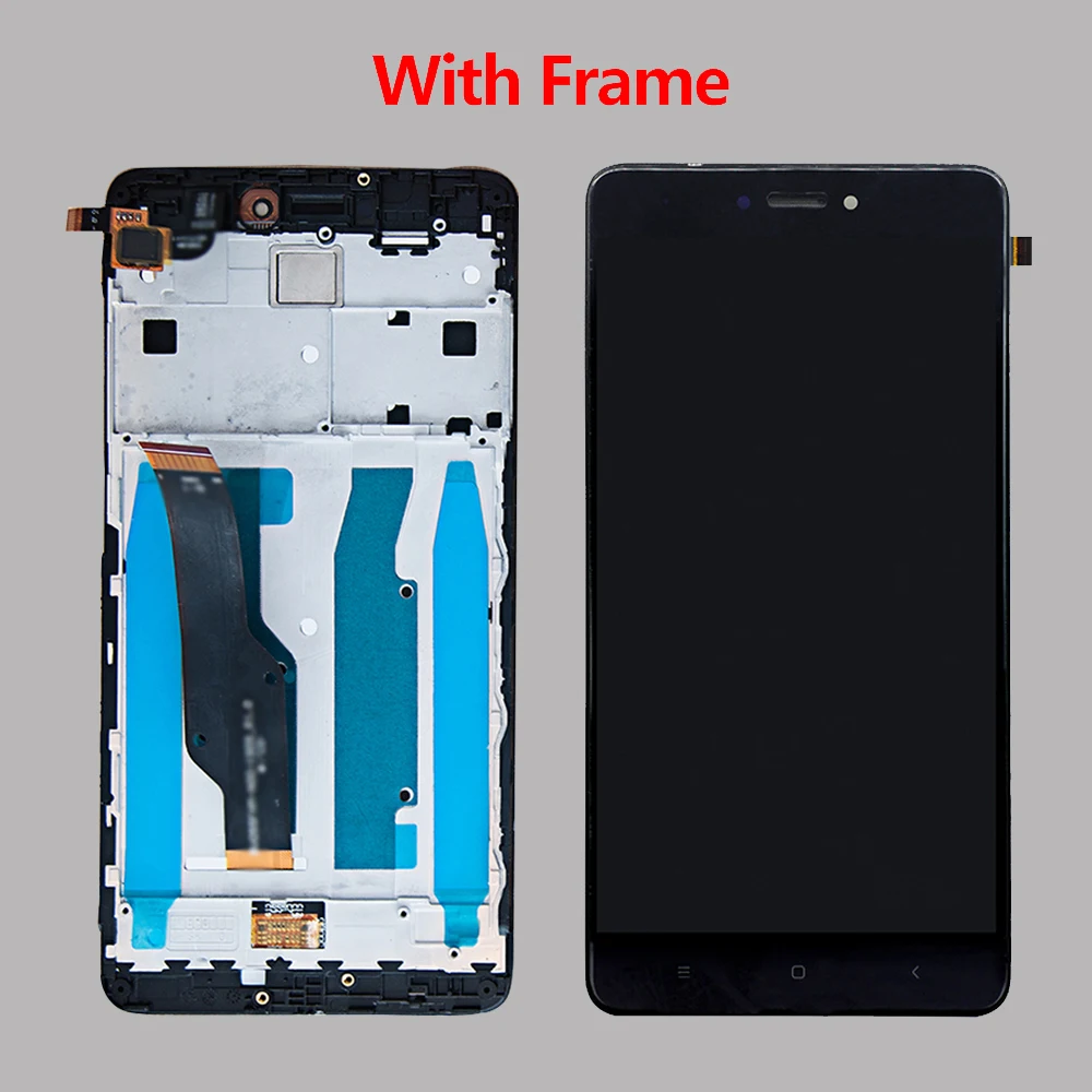 Оригинальный ЖК-дисплей для Xiaomi Redmi Note 4 Global с рамкой и сенсорным экраном