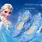 Туфли принцессы Aisha для маленьких девочек, сандалии-желе с кристаллами, детские танцевальные сандаловые Туфли на высоких каблуках для девочек