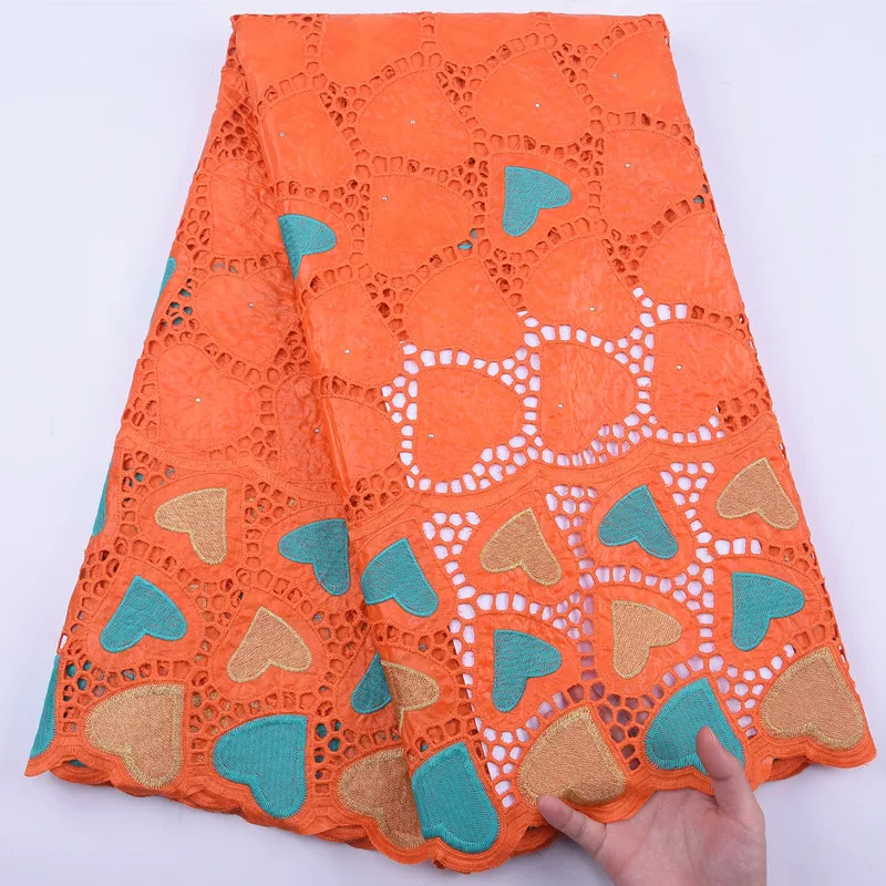 Кружевной шнур SJD Bazin африканская кружевная ткань в форме сердца французская с вышивкой нигерийская для