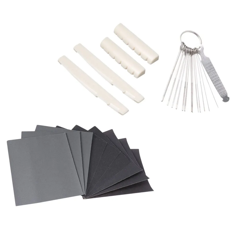 

1 Set Durable Guitar Nut File Guitar Bridge Saddle Useful Sandpaper Nut Files