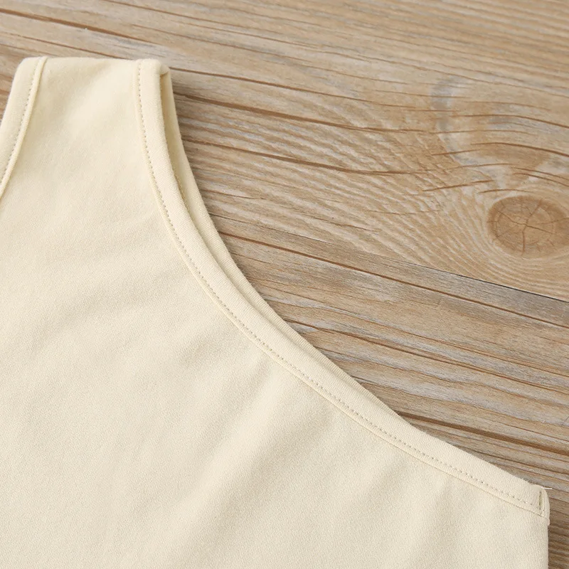 Летняя майка с одним плечом для девочек эластичные шорты 2 предмета 2020 новый