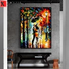 Алмазная живопись абстрактная уличная сцена влюбленных под дождем 5d алмазная вышивка полная Алмазная мозаика вышивка крестиком украшение