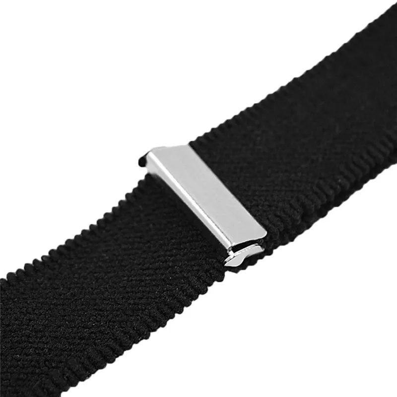 Мужская рубашка с держателем военные прямые подтяжки стремени эластичная форма