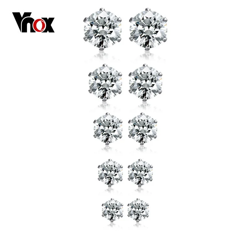 Мужские серьги гвоздики из нержавеющей стали 3 7 мм 5 пар|earrings set|set for womenstud earrings |