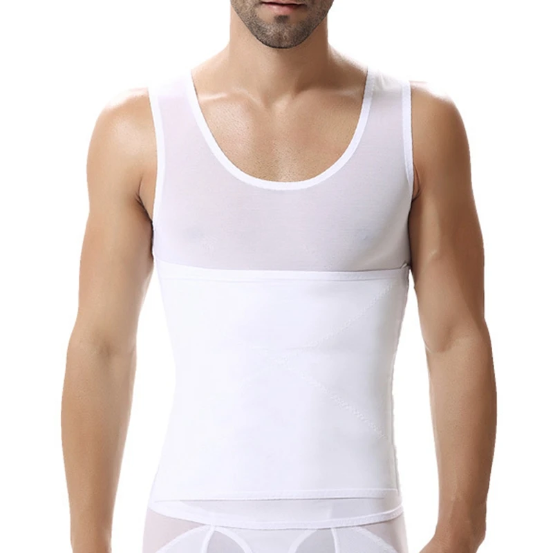 Мужской нейлоновый корсет для похудения жилет сауны мужской тренажер талии