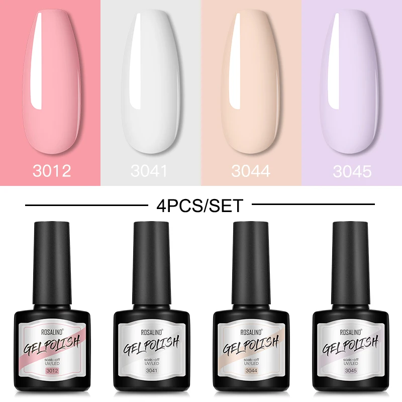 Гель-лак для ногтей ROSALIND гибридные Лаки 2 шт./компл. набор полуперманентных