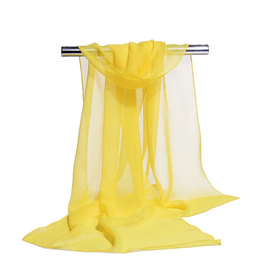 19 цветов s шифоновый шарф женские летние шелковые шарфы фуляр однотонный хиджаб