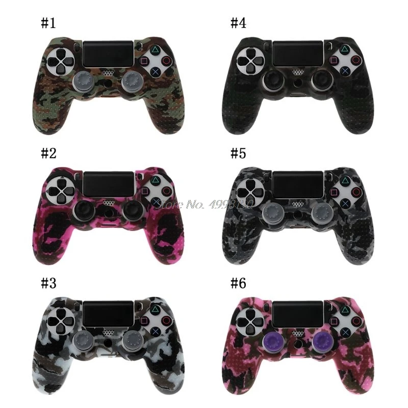 Для Sony Dualshock PS4 DS4 Slim Pro контроллер силиконовый камуфляжный чехол защитная кожа +