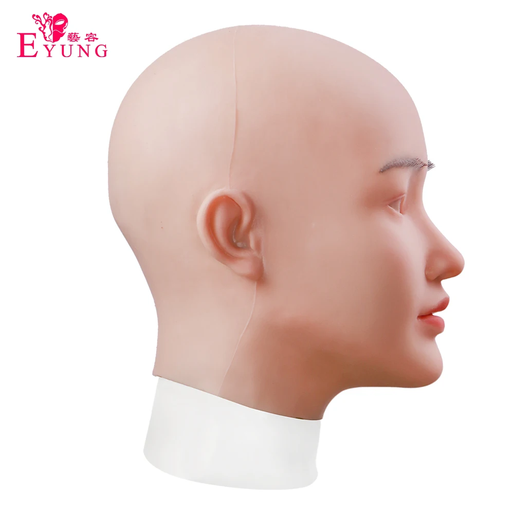 1 шт. Реалистичная силиконовая лицевая часть реалистичное настоящее лицо для