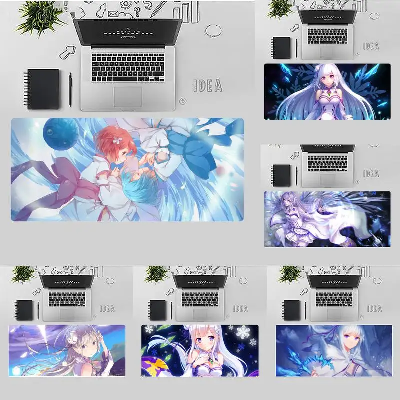 

Life in another world from scratch Mouse Pad Computer Anime Desk Table Game Office Large Mousepad Mats Non-slip Laptop Cushion