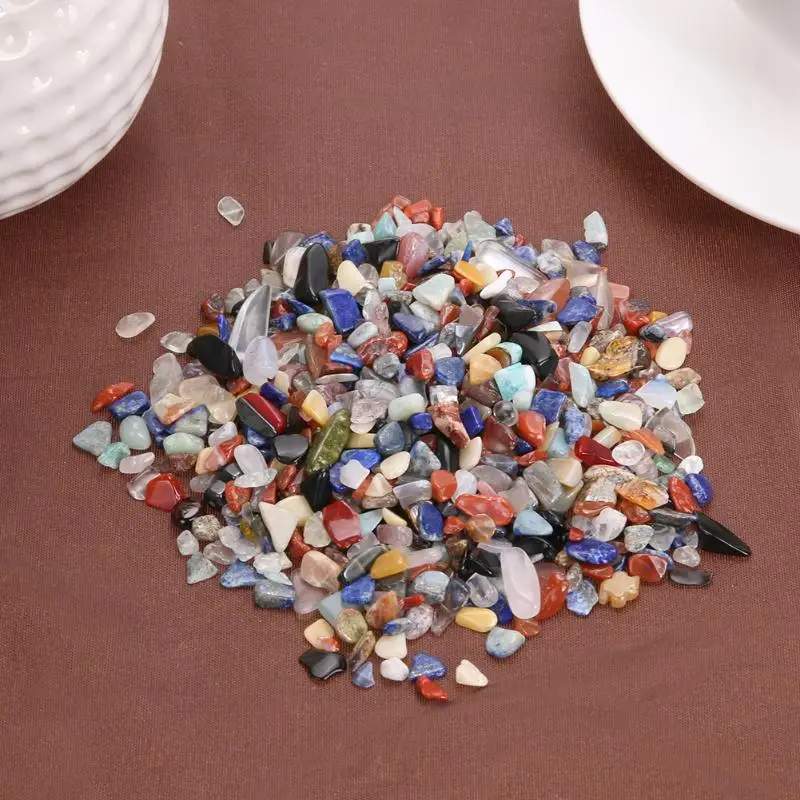 100 г/пакет Красочные Модные Необычные галтованные камни гравий драгоценный