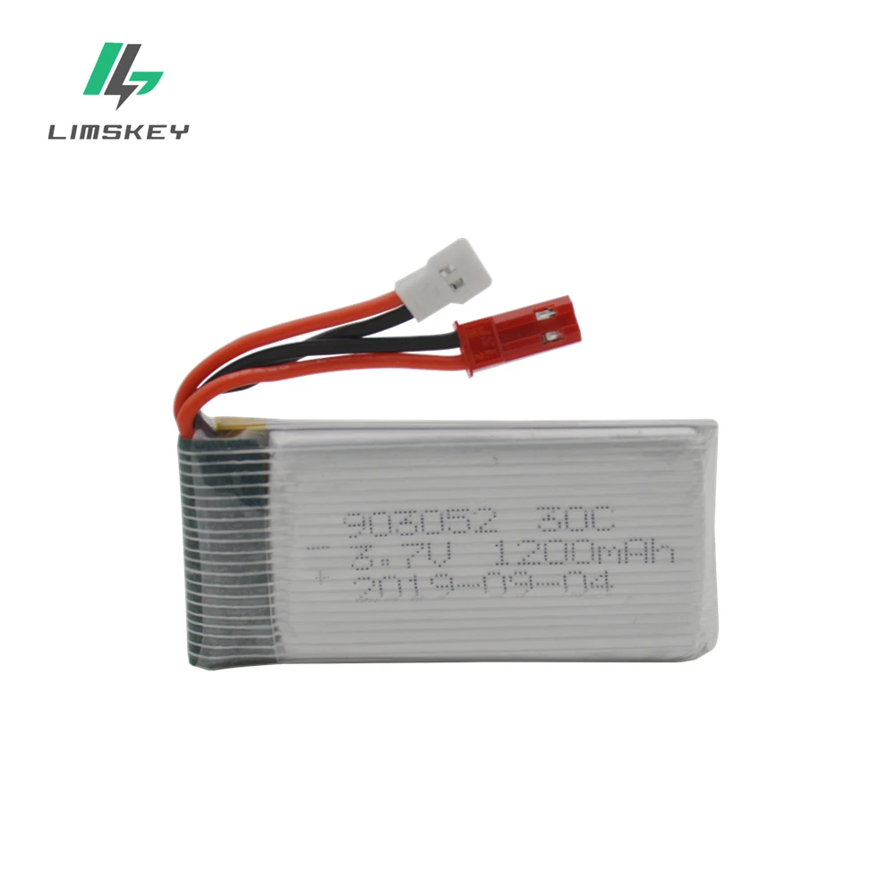 Аккумулятор lipo 3,7 в 1200 мА · ч для Syma X5, X5SC, X5SW, H11D, H11C, M18, H5P, T64, T05, F28, F29, T56, T57, HQ-859B, 898B
