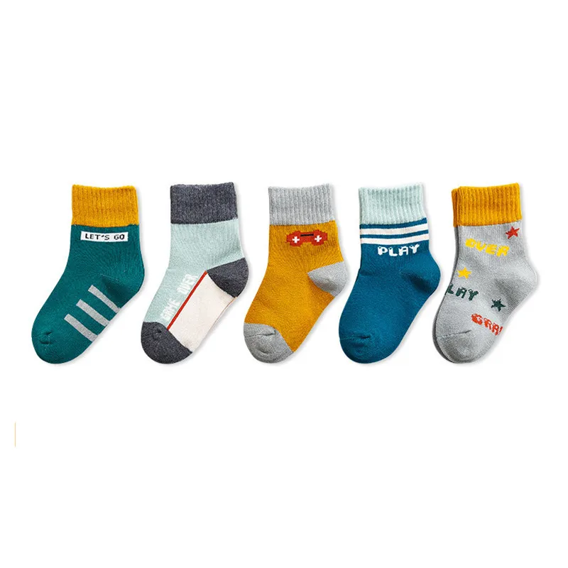 Детские носки Осенние средней длины для маленьких мальчиков и девочек