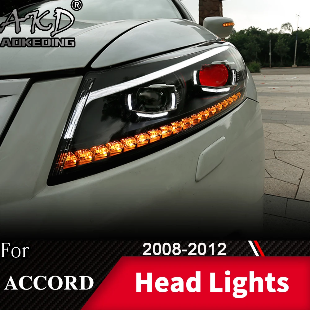 

Head Lamp For Car Accord 2008-2012 G8 Headlights Fog Light Day Running Light DRL H7 LED Bi Xenon Bulb Accord Car Accessory
