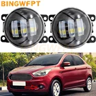 Противотумансветильник фары в сборе для Ford Figo KA + Figo 2015-2018, противотуманные фары для дневных ходовых огней, противотумансветильник ры высокого качества, противотуманные фары