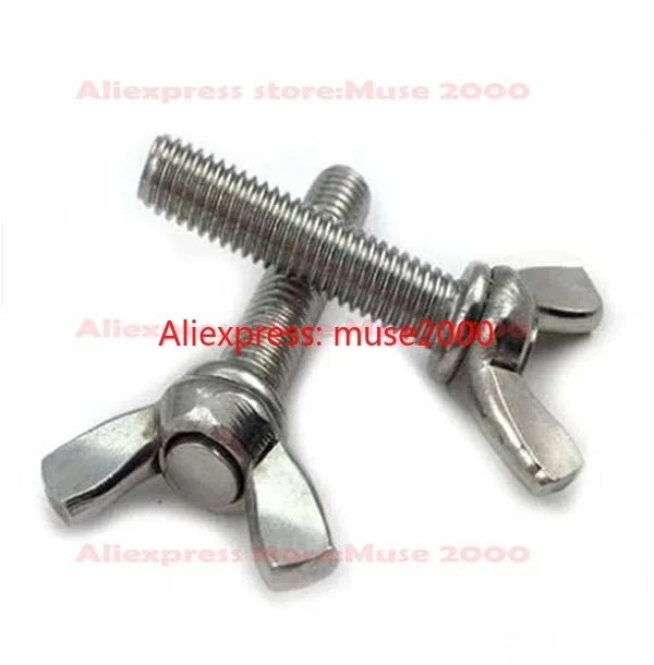 M3 M4x5 6 8 10 12 16 20 30 40 50 мм 304 сталь Крыло Винт Ручка регулирующая Метрическая СТАЛЬНАЯ