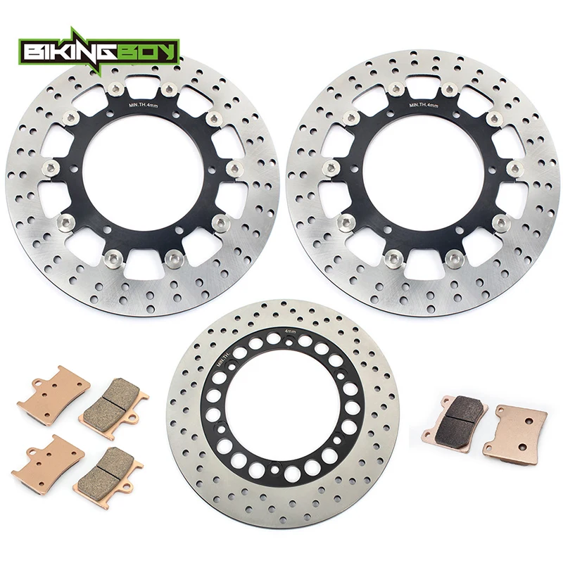 Передние и задние тормозные диски BIKINGBOY роторы дисковые колодки для Yamaha XJR 1300 SP 99 00
