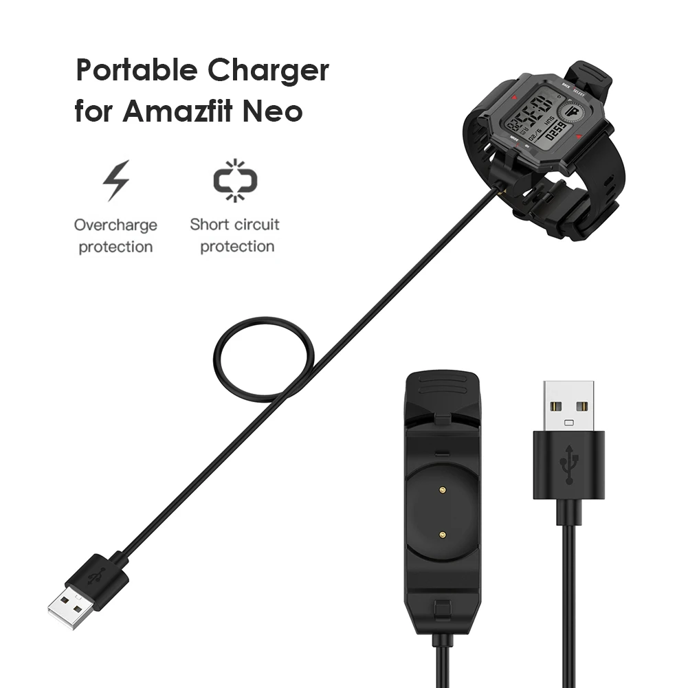 

1m Fast USB Charging Cable Smart Watch Portable Charger Device for Huami Amazfit Neo