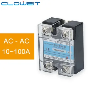 Cloweit JGX-4810AA 10A-100A AC Control AC CE Solid State Relay Input 50-250VAC Control Output 24-480VAC (SSR-AA)