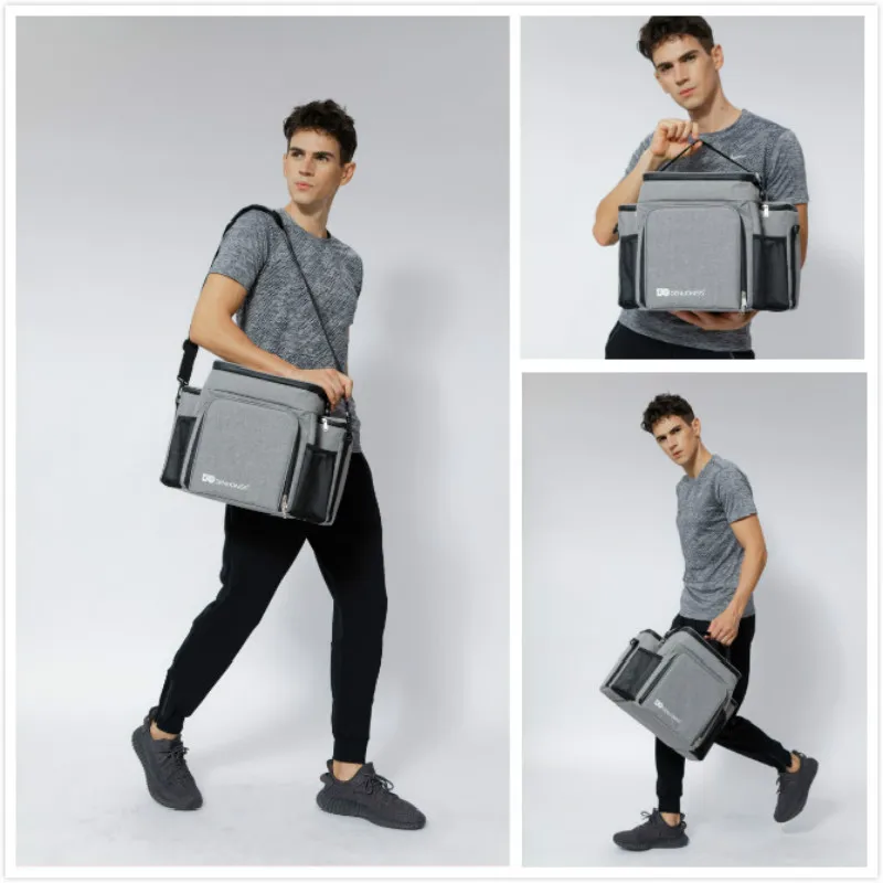 DENUONISS Newest Design Fitness Lunch Bag Adult Men/Women Insulated Bag Portable Shoulder Picnic Thermal Fruit Bag For Work images - 6