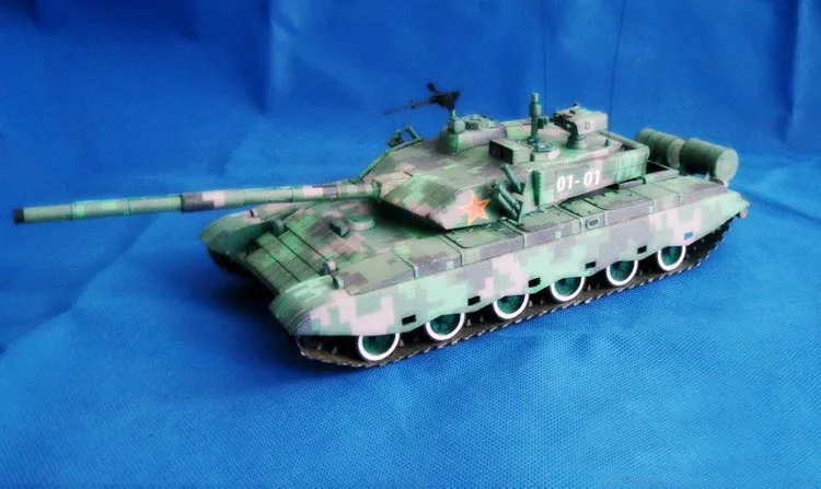 

China ZTZ-99 Main Battle Tank 3d Paper Model Three-dimensional Hand-made Drawings Military Land Tank Vehicle Puzzle Work 1:48