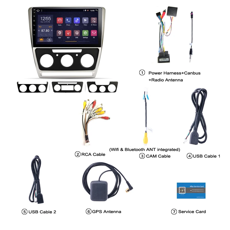 2G ram 32G rom 10 1 дюймов android 8 для Skoda octavia 2007-2014 Автомобильный dvd Мультимедиа gps